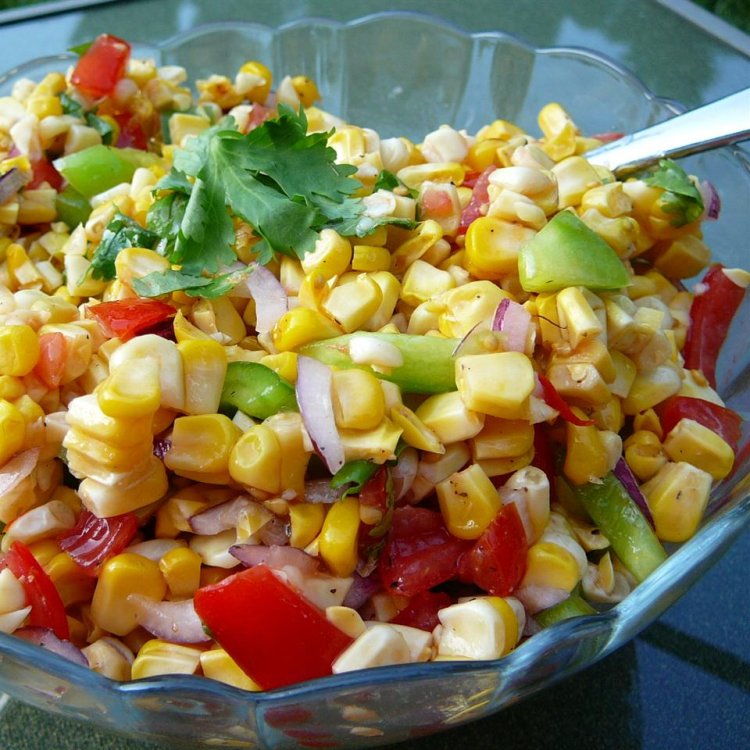 La Recette de Salade de maïs grillé