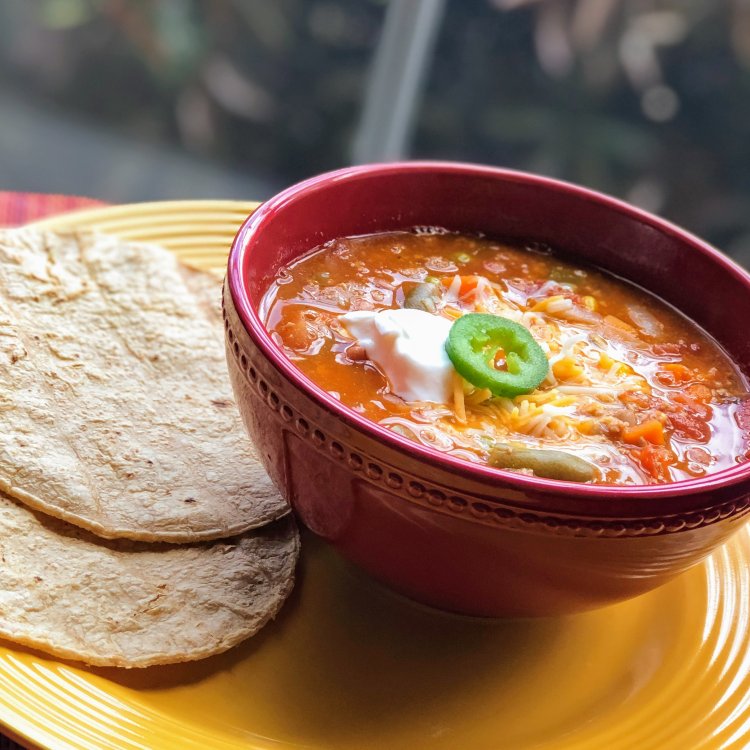 La Recette de Soupe facile aux tacos à la dinde