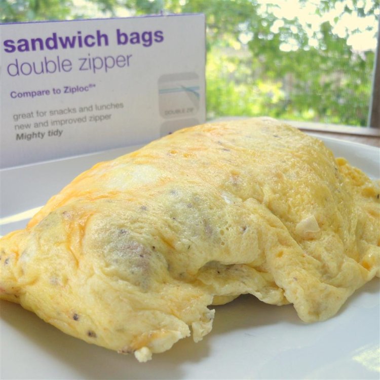 La Recette d'Omelette facile dans un sac
