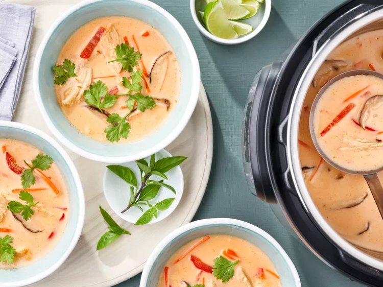 La Recette de Soupe au poulet thaï Instant Pot